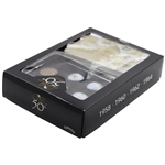 Arnold Palmer Signed 50th Appearance at The Masters Box Set w/Golf Balls & Medal JSA ALOA