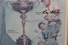 1993 Ryder Cup at The Belfry Poster With Facsimile Signatures- Framed
