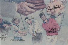 1993 Ryder Cup at The Belfry Poster With Facsimile Signatures- Framed