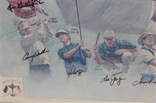 1993 Ryder Cup at The Belfry Poster With Facsimile Signatures- Framed