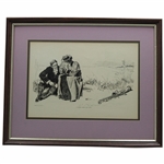A Good Game For Two Pencil Drawing-  Framed