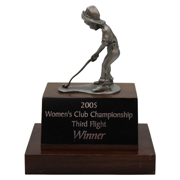 2005 Womens Club Championship Third Flight Winner Putter Boy Trophy