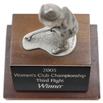 2005 Women's Club Championship Third Flight Winner Putter Boy Trophy