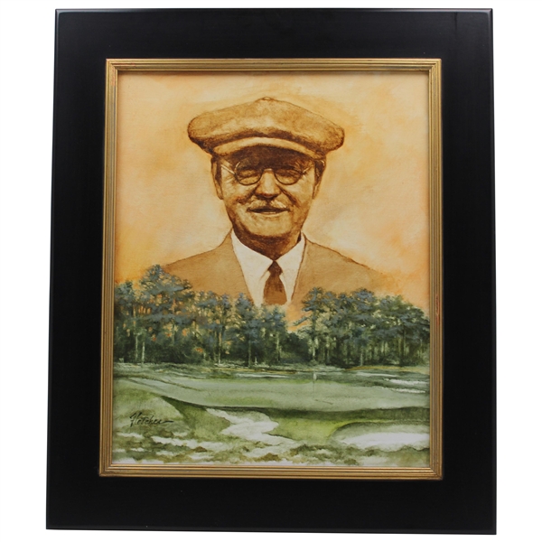Original Donald Ross Pinehurst Oil Painting Signed by Artist Robert Fletcher - Framed