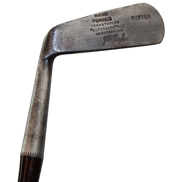 Cann & Taylor Wood Shaft Putter Circa 1910 Left Handed Shaft Stamp