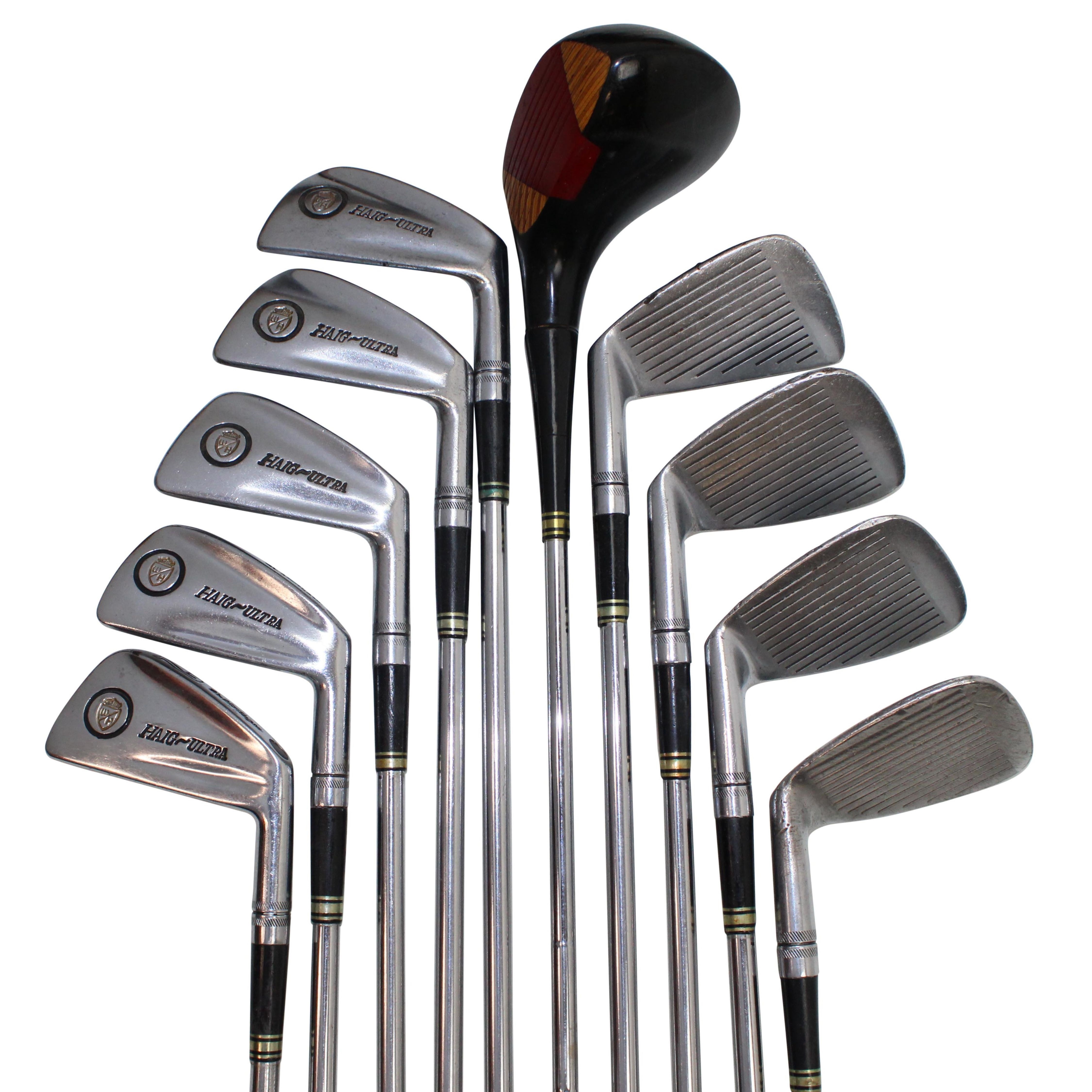 Lot Detail - Walter Hagen Clubs 1973 Irons 2-9+ Pw display picture 1