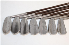 C. 1940'S George Nicoll Set Of Irons Pinsplitters Models 2-3-4-5-6-7-8