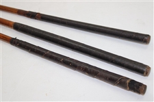 Three (3) Woodshaft Clubs 