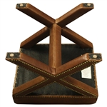 Augusta National GC Berckman's Place Masters Ltd Ed Brown Leather Ottoman