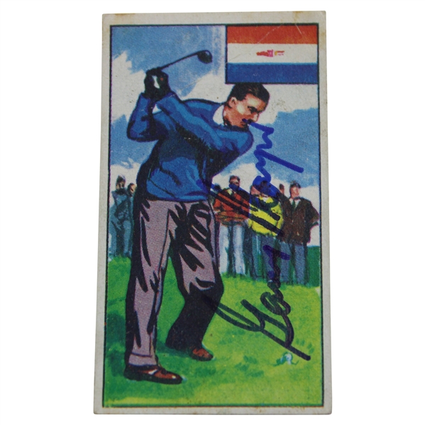 Gary Player Signed 1962 Dickson Orde Sports of the Countries No.14 Golf Card - 1st Card JSA ALOA