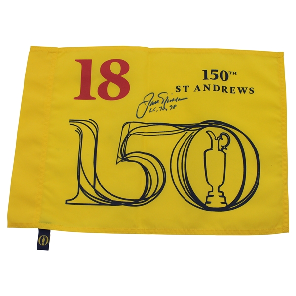 Jack Nicklaus Signed 2022 Open Championship 150Th St. Andrews Flag JSA ALOA