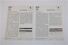 Nicklaus, Palmer, President Ford & Four (4) others Signed Sportscaster Cards JSA ALOA