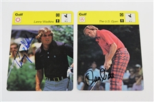 Nicklaus, Palmer, President Ford & Four (4) others Signed Sportscaster Cards JSA ALOA