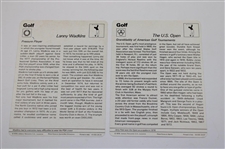 Nicklaus, Palmer, President Ford & Four (4) others Signed Sportscaster Cards JSA ALOA