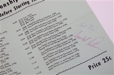Multi-Signed Bing Crosby Program with Various Tickets/Ribbons/Pairing Sheet JSA ALOA