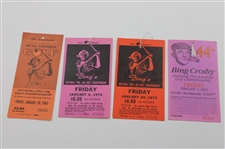 Multi-Signed Bing Crosby Program with Various Tickets/Ribbons/Pairing Sheet JSA ALOA