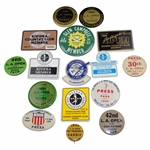 Sixteen (16) Various 1937-1995 Los Angeles Open Member/Guest/Press/Contestant Badges