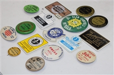 Sixteen (16) Various 1937-1995 Los Angeles Open Member/Guest/Press/Contestant Badges