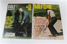 Five (5) Signed San Diego Open Winners Magazine Covers & Seven (7) San Diego Open Badges JSA ALOA
