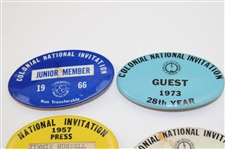Nine (9) Signed Cuts w/Hogan Signed Receipt & Six (6) Colonial National Badges JSA ALOA