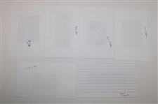 Nine (9) Signed Cuts w/Hogan Signed Receipt & Six (6) Colonial National Badges JSA ALOA