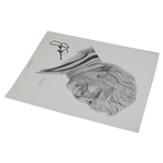 Jack Nicklaus Signed Jack Nicklaus Pencil Sketch Print JSA ALOA