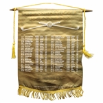 1972 Professional Golf Tournaments with Winners, Scores & Prizes Scroll Banner/Pennant