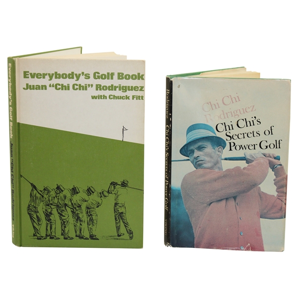 Chi Chi Signed 1975 EverybodyS Golf Book & 1967 Chi Chis Secrets Of Power Golf JSA ALOA