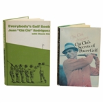 Chi Chi Signed 1975 EverybodyS Golf Book & 1967 Chi Chis Secrets Of Power Golf JSA ALOA