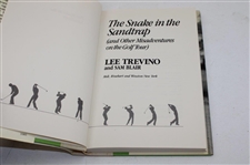 Lee Trevino Signed 1982 st Ed 'They Call Me Super Mex' & 1985 'The Snake In The Sandtrap' JSA ALOA