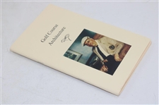 Golf Course Architecture' Limited Edition 2/50 Booklet Signed by Jones, Yagi, & Dresh