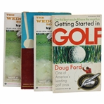 Four (4) Doug Ford Signed Golf Books JSA ALOA