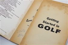 Four (4) Doug Ford Signed Golf Books JSA ALOA