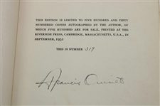 Francis Ouimet Signed 1932 'A Game Of Golf' Ltd Ed Book - #317/550 JSA ALOA