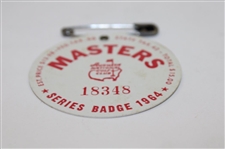 1964 Masters Tournament SERIES Badge #18348 - Arnold Palmer Winner
