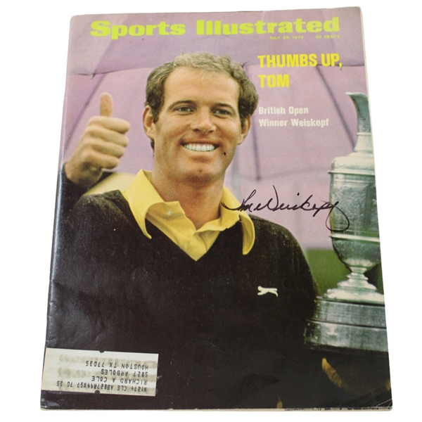 Tom Weiskopf Signed July 1973 Sports Illustrated Magazine JSA ALOA
