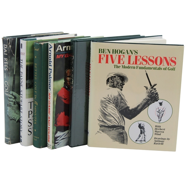 Six (6) Various Golf Book Including Hogan, Palmer, Payne & others