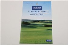 Set of 2000 Open Championship at St. Andrews Pairing Sheets, Champions Challenge & Results Booklets