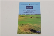 Set of 2000 Open Championship at St. Andrews Pairing Sheets, Champions Challenge & Results Booklets