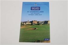 Set of 2000 Open Championship at St. Andrews Pairing Sheets, Champions Challenge & Results Booklets