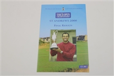 Set of 2000 Open Championship at St. Andrews Pairing Sheets, Champions Challenge & Results Booklets