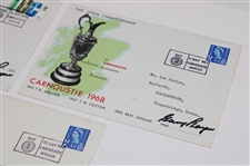 Three (3) Gary Player Signed 1968 Open Championship at Carnoustie FDC's JSA ALOA