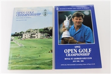 Ten (10) Open Championship Programs - 1993-2012 - Includes (2) 2000 From Tiger Win