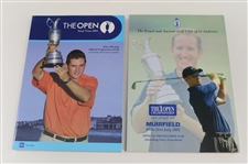 Ten (10) Open Championship Programs - 1993-2012 - Includes (2) 2000 From Tiger Win