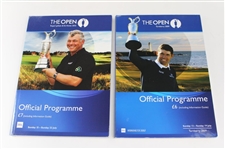 Ten (10) Open Championship Programs - 1993-2012 - Includes (2) 2000 From Tiger Win