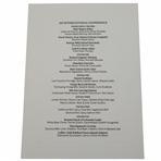 Tiger Woods Signed 2019 Masters Champion Chairman's Reception Dinner Menu - Night of Win! JSA ALOA