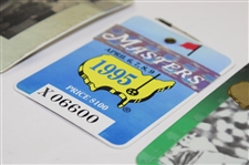 1995, 2001 & 2002 Masters Tournament SERIES Badges - Tiger Debut plus Back-to-Back