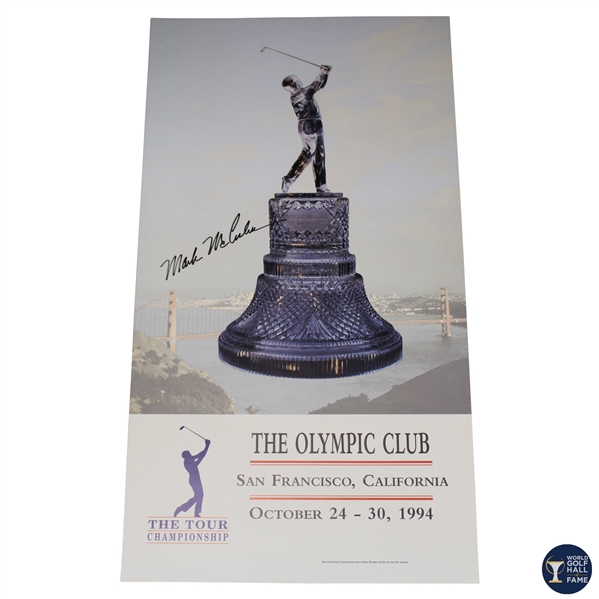 Mark McCumber Signed 1994 Tour Championship Poster JSA ALOA