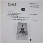 Mark McCumber Signed 1994 Tour Championship Poster JSA ALOA