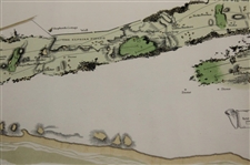 Original 1924 The Old Course St. Andrews Aerial Map Surveyed & Depicted by MacKenzie